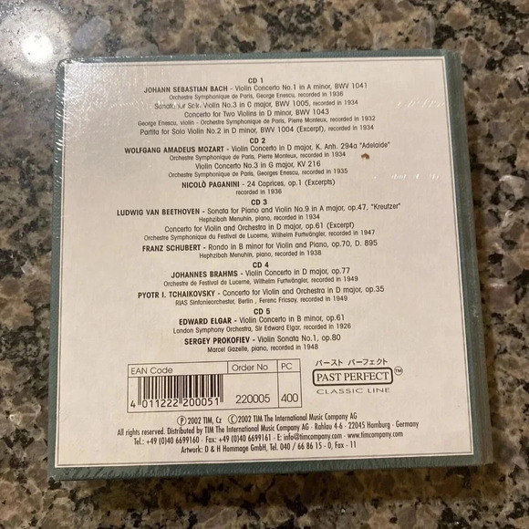 YEHUDI MENUHIN - Hall Of Fame - 5 CD - Import - **BRAND NEW/STILL SEALED** - Picture 2 of 2